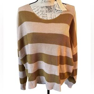 Rollee striped sweater NWT Size 2XL